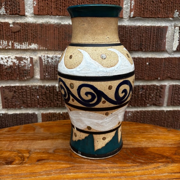Tonala Other - Vintage Tonola Mexico Clay Vase Handmade Signed